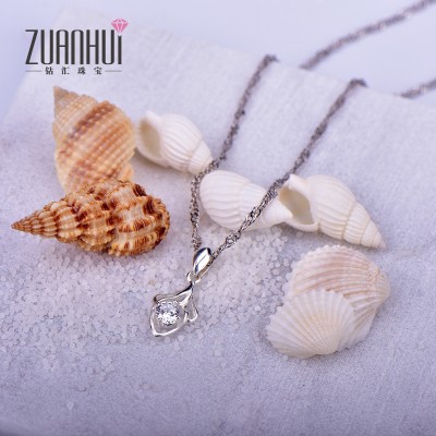 Jewelry 925 pure silver pendant necklace, Japan and Korea simple clavicle female paragraph hundred tower sweater chain