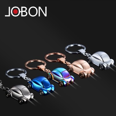 Jobon car key chain, men's high-end couple, key chain, pendant, circle, creative band, LED lamp, female