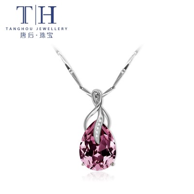 THS925 silver clavicle chain uses SWAROVSKI crystal necklace, spring new female short chain