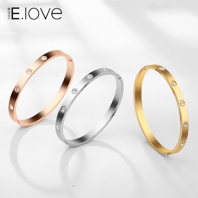 Europe and the United States style eternal ring, plated 18K rose gold bracelet, female lovers bracelet, bracelet