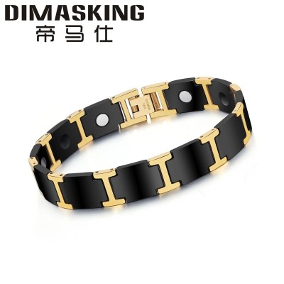 Negative ion radiation proof anti-static bracelet bracelet fashion health bracelet titanium metal men