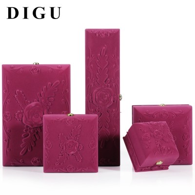 European style purple flocking jewelry boxes, proposals, rings, boxes, pendants, bracelets, jewelry boxes