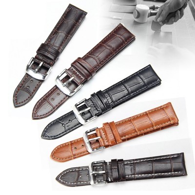 Leather watch band male pin buckle female rose Jin with Longines CASIO CK Tissot DW watch strap