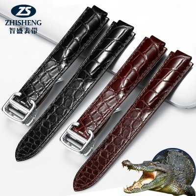 Crocodile leather watch band ms.man belt accessories Cartire blue balloon London alternative Butterfly