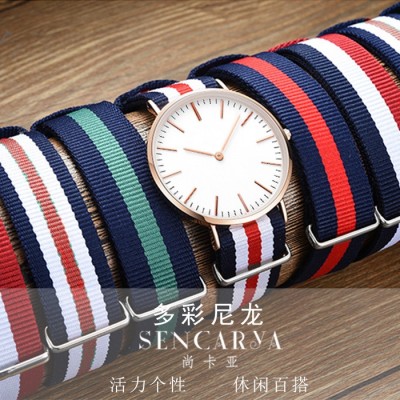 Nylon strap 12/13/14/16/17/18/19/20mm Mens & DW CK