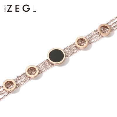 ZENGLIU Europe rose gold plated bracelet bracelet personality female male jewelry simple personality trendsetter jewelry lovers