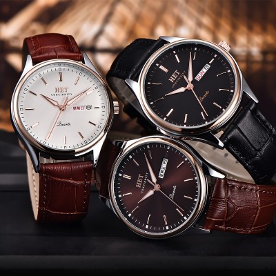Macro, men watch straps Luminous watches men leisure calendar quartz watch fashion leather men's watch