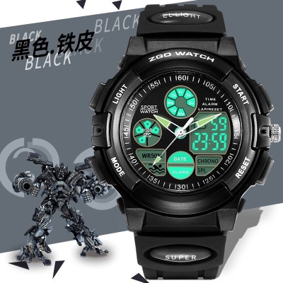 Is Hong Kong boy boy children watch waterproof noctilucent alarm clock elementary children big boy swimming movement electronic