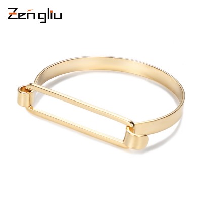 Europe and the United States exaggerated decorative bracelets, women plated color gold bracelet, simple fashion, Japan and South Korea individual jewelry, lovers Bracelet