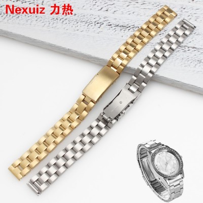 Watch band stainless steel watchband chain trumpet ladies 10|12|14mm watch accessories