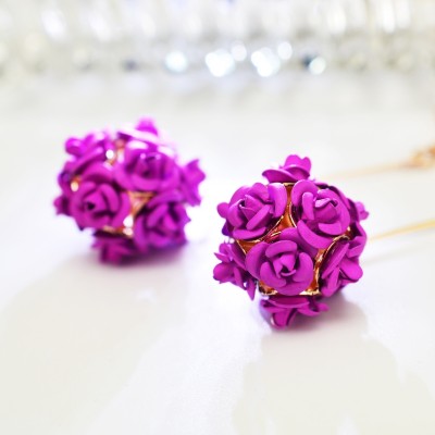 Mu mu jewelry South Korea act the role ofing is tasted sweet red earrings long female temperament earrings eardrop 673 roses