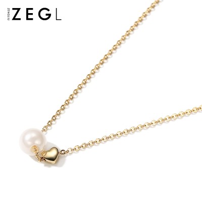 ZENGLIU, South Korea fashion accessories chain pendant necklace short clavicle all-match Necklace decoration simple