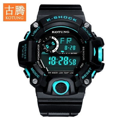 Watch male students waterproof youngsters are electronic watch running tide male table LED outdoor multifunctional men's table