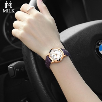 School students ms belt waterproof leisure fashion female table Han edition contracted fashion quartz watch