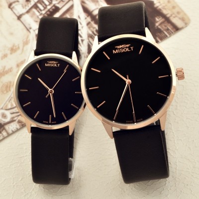 Couples watch the skin with thin han edition men and women fashion trend couple students retro contracted quartz watch