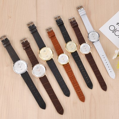 Disney watches han edition neutral tide female watch fashion belt male student couples ultra-thin waterproof quartz watch