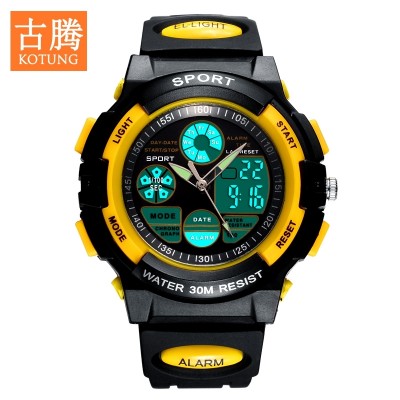 Guttenberg students watch the boy boy noctilucent water-resistant large child child motion of primary and middle school students electronic watch children