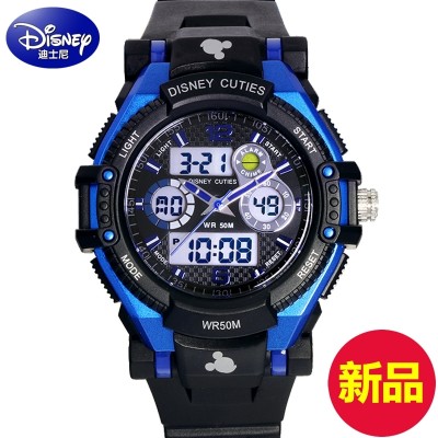 Disney children watch waterproof luminous movement electronic watch boys boys Disney mickey boy's table