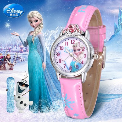 Disney snow country children watch girls quartz watch pupil cute cartoon children watch girls