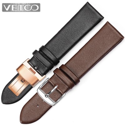 Strap dw leather strap ultra-thin soft accessories needle retaining single hook ck20 | | 22 men's and women's leather strap