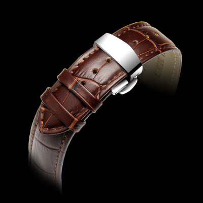 Strap leather; male and female hook rose jin with longines tissot casio wave CK omega DW strap