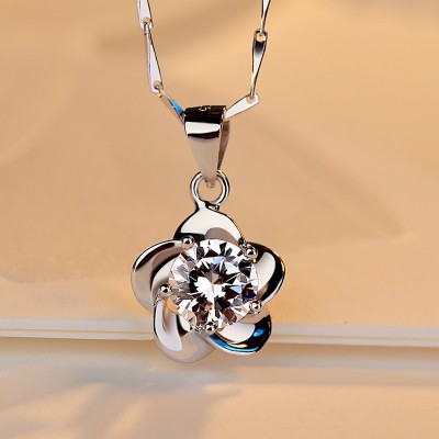 Jane is acted the role of pure 925 silver necklace female contracted collarbone chain pendant jewelry, Japan and valentine's day gift birthday to send his girlfriend