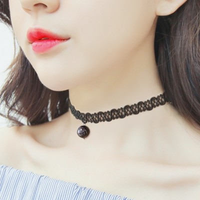 Fashion necklace jewelry pendant necklace neck collar female Harajuku han edition lace neck with collarbone punk neck chain