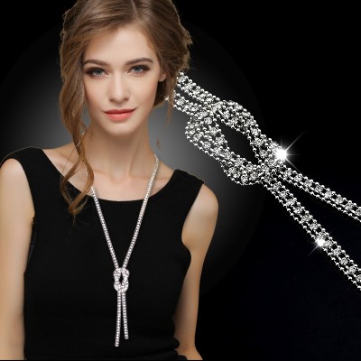 FENY joker contracted long adornment necklace women sweater chain Artificial crystal atmospheric qiu dong's accessories, South Korea