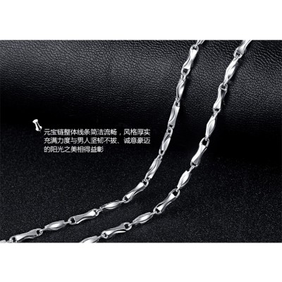 S999 silver necklace send certificate 】 【 men's fashion handsome man necklace chain of collarbone wing personality