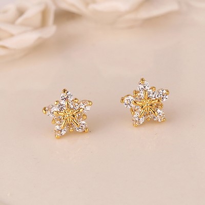 Contracted earrings earrings 925 tremella nail female temperament of South Korea Personality fashion earpins small adorn article no ear pierced ear clip