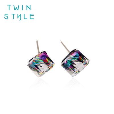 Hipster TwinStyle925 silver earrings aurora of sugar fashion stud earrings contracted temperament female small earrings, South Korea