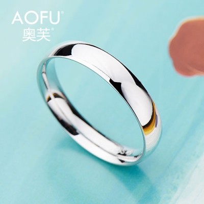 Valentine's day of 999 fine silver plain men ring silver breadwinners lovers to buddhist monastic discipline ring a pair of female han edition