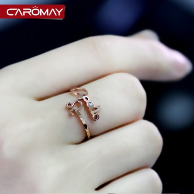 Lome jewelry The zodiac ring Valentine's day present for his girlfriend split ring finger ring end