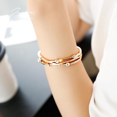 Rose Gold Plated Bracelet Korean female student Mori bestie Bracelet all-match simple personality trendsetter jewelry