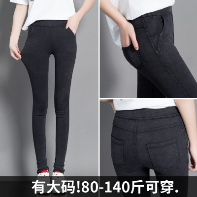 Spring and summer wear leggings female thin  new pants tight black pants nine feet pencil pants