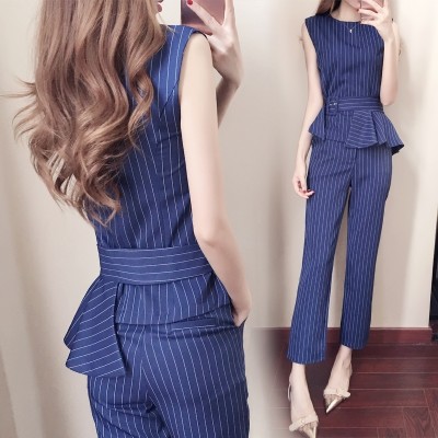  summer new fashion ladies temperament small fragrant leisure two piece summer fashion western style suit