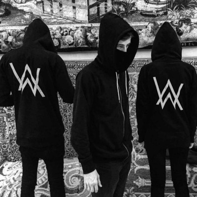 Alan Walker faded zipper cardigan sweater Alan Walker spring thin male DJ hoodie coat