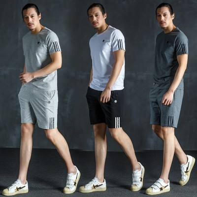 Sports suit, men's summer shorts, casual sportswear, men's, middle-aged and elderly father, sportswear, Papa's set