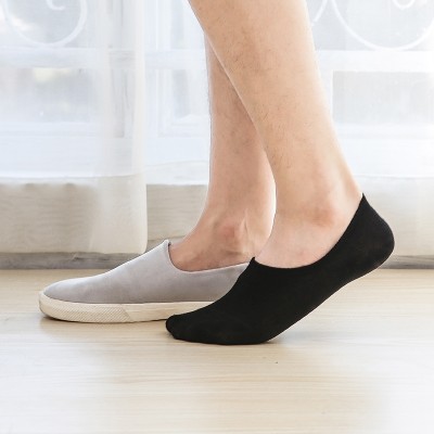 Socks, men's boat socks, summer super thin cotton invisible socks, men's socks, shallow silicone, anti slip, socks, men