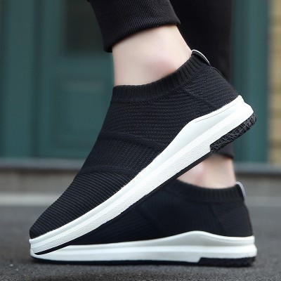 Breathable mesh shoes summer  new men's Korean sports casual shoes flat shoes slip on shoes