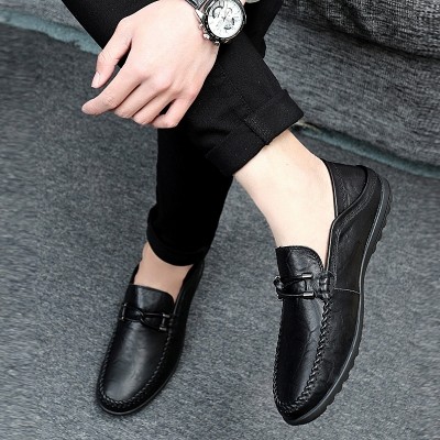 The British men's shoes summer e step Doug Leather Mens Casual shoes leather shoes all-match set foot out driving shoes
