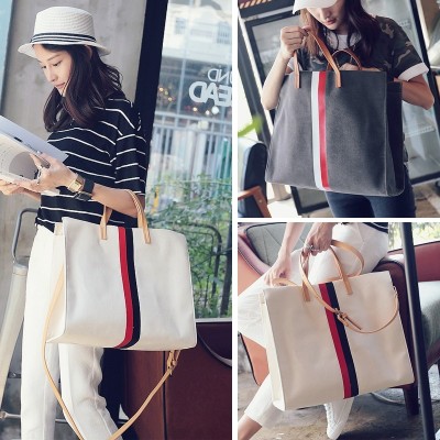Wei pure  new Tote Bag Handbag simple canvas bag bag handbag shoulder bag Crossbody Bag