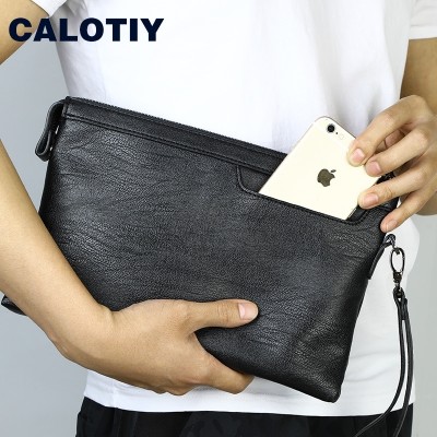 Calotiy men's handbags male large capacity envelopes casual hand bag hand bag Chaonan hand bag
