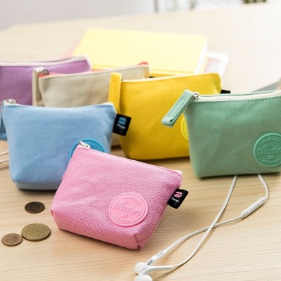 , the new simple Korean version, zero purse, female Mini coin bag, small purse, short cloth, pocket bag, canvas