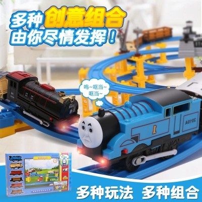 Thomas the small train set electric track train children's toy track car boy, 4-5-6