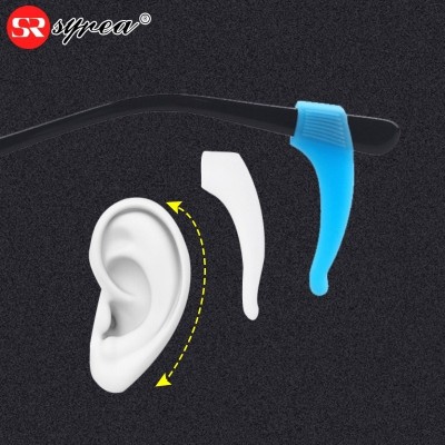 Syrea glasses, anti-skid sleeve, ear hook, movement, ear drop, frame fittings, foot and foot sleeve, silica gel fixation, ear hook