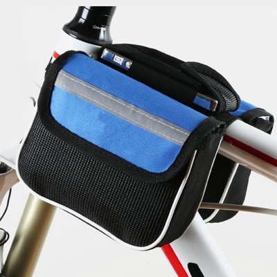 Mountain road bike, front bag, upper tube, mobile phone, saddle, front beam, bicycle, equipment fittings