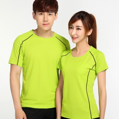 Sports speed drying T-shirt, men's summer outdoor speed drying clothes, breathable large size, short sleeved shirt, women