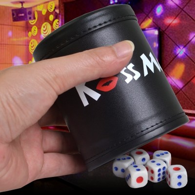 25 kinds of pattern leather color cup cup dice cup cup with sieve throw 6 dice bar KTV entertainment club night activities