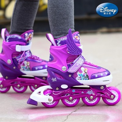 Disney skates, children's full set, 7 men and women, 5 roller skates, 4-9 roller skating, 10 skates, 3-6 year old beginner